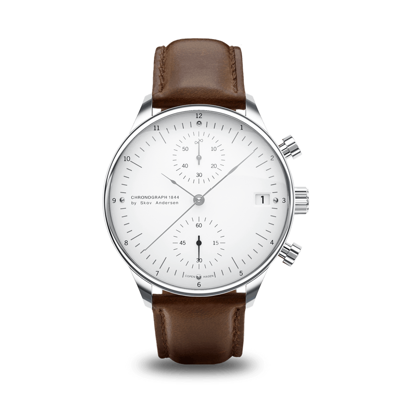 1844 Chronograph, Steel / White