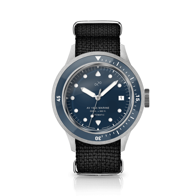 1956 Marine Automatic, Steel / Blue