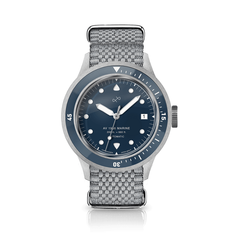 1956 Marine Automatic, Steel / Blue