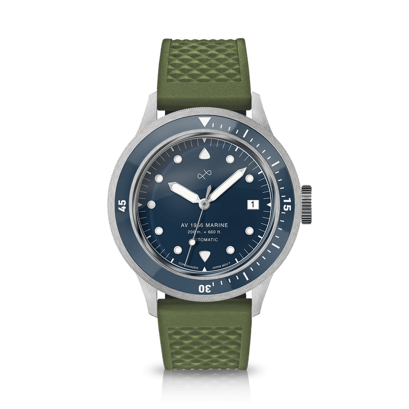 1956 Marine Automatic, Steel / Blue