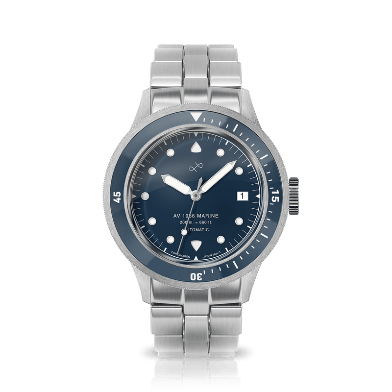 1956 Marine Automatic, Steel / Blue