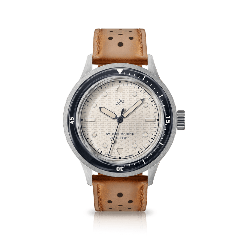 1956 Marine, Steel / Navy & Off White