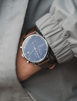 1815 Chronograph, Steel / Blue Sunray