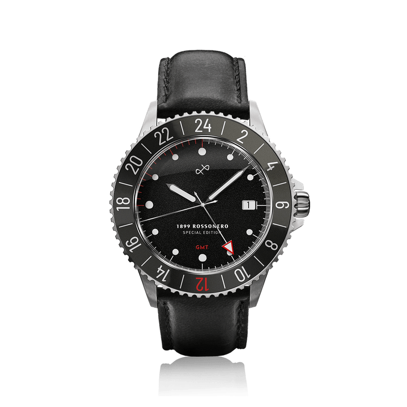 1899 Rossonero GMT, Steel / Black