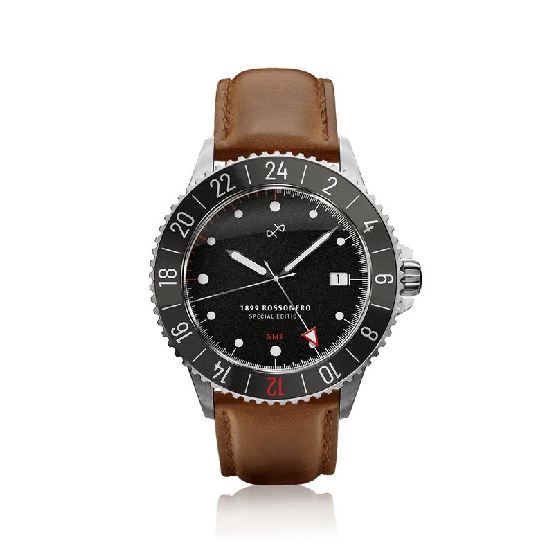 1899 Rossonero GMT, Steel / Black