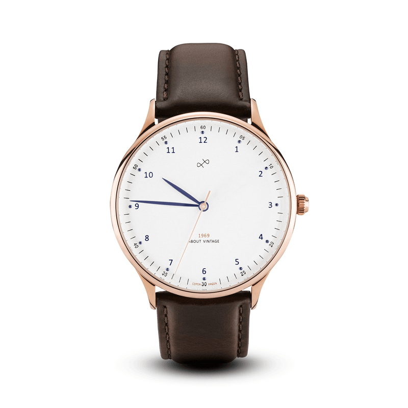 1969 Vintage, Rose Gold / White – 36mm