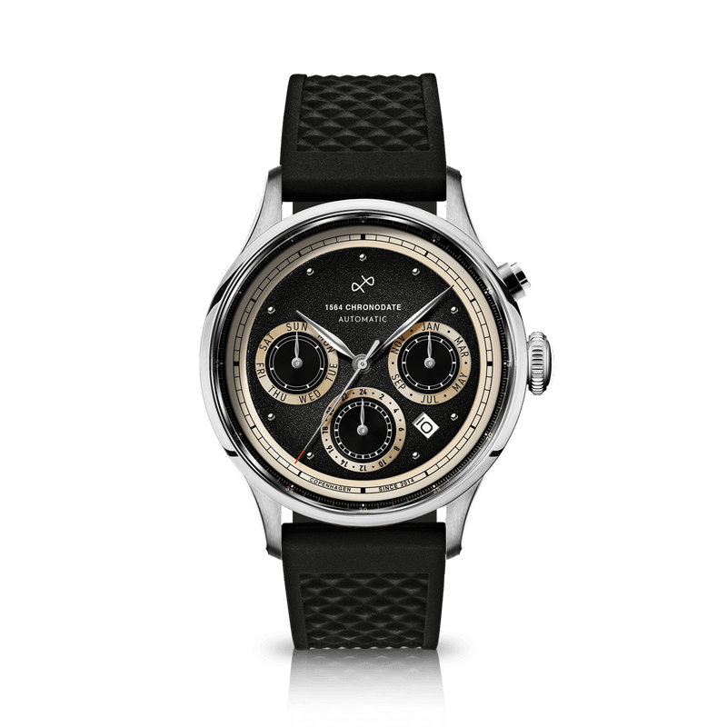 1564 Chronodate Automatic, Steel / Black