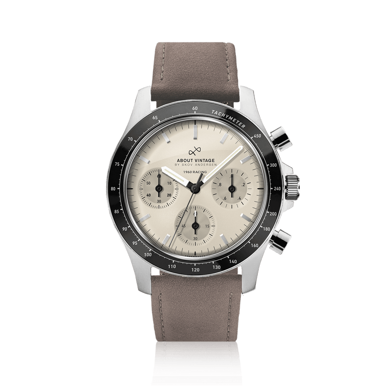 1960 Racing Chronograph, Steel / Off White